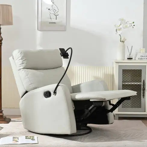 Modern Small Rocking Chair, Swivel Recliner, Bedroom Chair