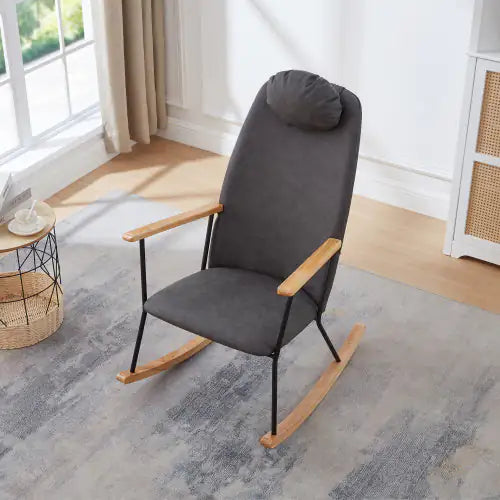 Modern Rocking Chair Comfortable Side Chair For Nursery, Bedroom, Living Room