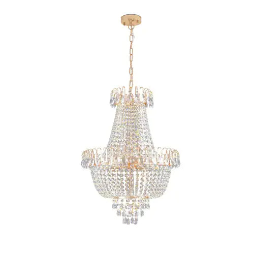 Golden Crystal Chandelier, Large Modern Luxury Chandelier, Suitable For Living Room, Dining Room, Bedroom, Hallway - No Bulb Unusable Platform - Temu