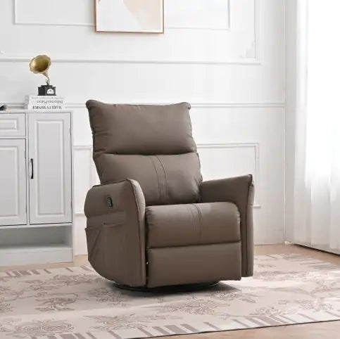 Modern Small Swing Swivel Recliner Bedroom Chair